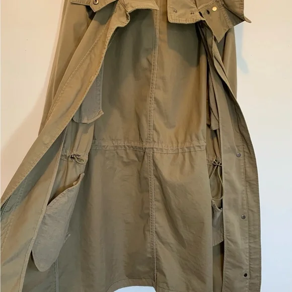 Banana Republic Oversized Military Parka Barn Jacket Large - Picture 9 of 12